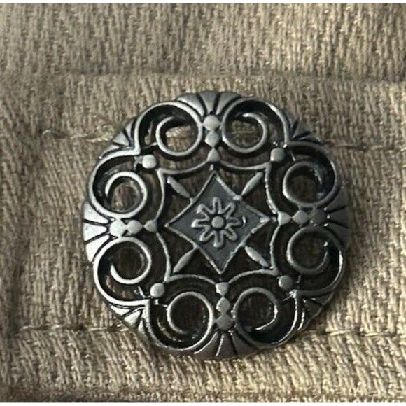 Betmar New York Military Style Hat Tan Flower Accents - Picture 3 of 8